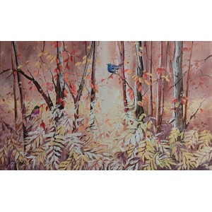 Zohaib Rind, 18 x 30 Inch, Acrylic on Canvas, Abstract Painting, AC-ZR-338